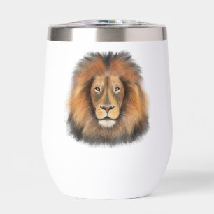 león acuarela Leo rey safari animal selva gato