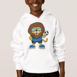 León como jugador de fútbol con fútbol