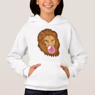 León con chicle de burbuja