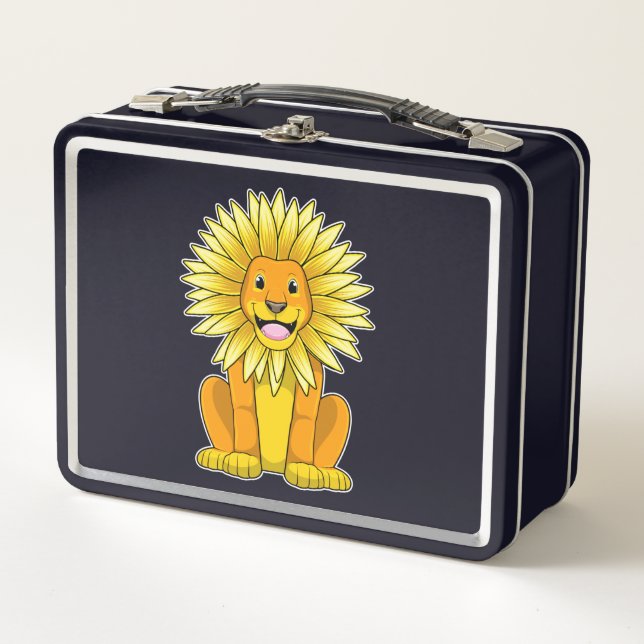 León con flor de girasol (Anverso)
