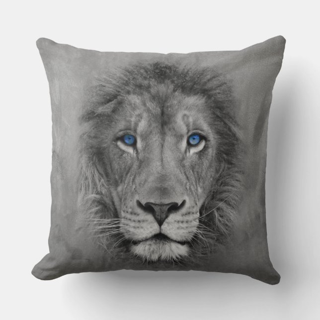 León con la almohada única del diseño de los ojos (Anverso)