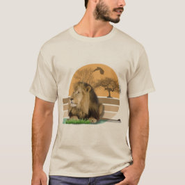León de camiseta