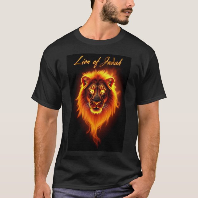 "León de Judá" Camiseta Cristiana (Anverso)