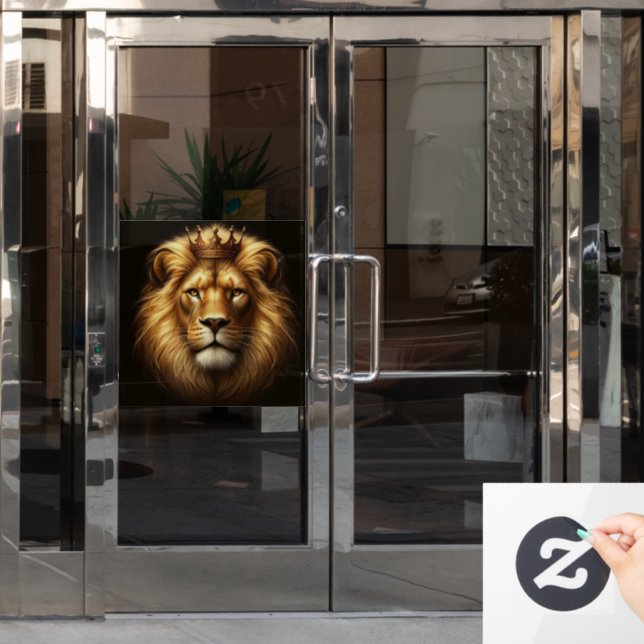 LEÓN DE JUDÁ GRANDE Pegatina de Ventana (Puerta de oficina)