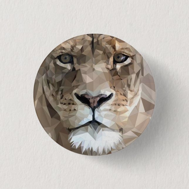 León de Judá - Haile Selassie - Botón Rastafari (Anverso)