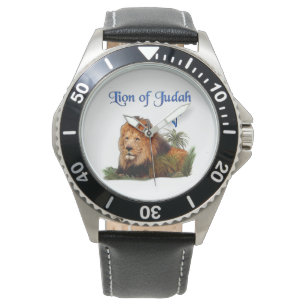 León de Judá hombres relojes cristianos