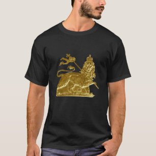 León de Judá Rasta Camiseta de Diseño Metálico