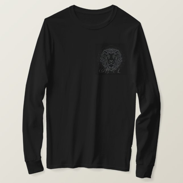 León de Playera Lux Blessed lion hdfbfjgmm vjfhdww (Anverso del diseño)