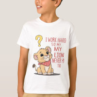 León de Puff enojado - Corta camiseta de cubo de l