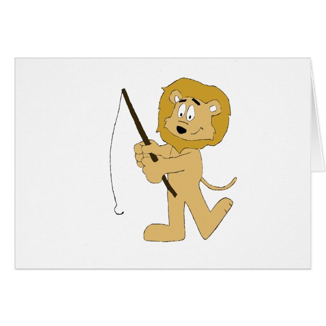 León del dibujo animado con el trole de A (Anverso (Horizontal))