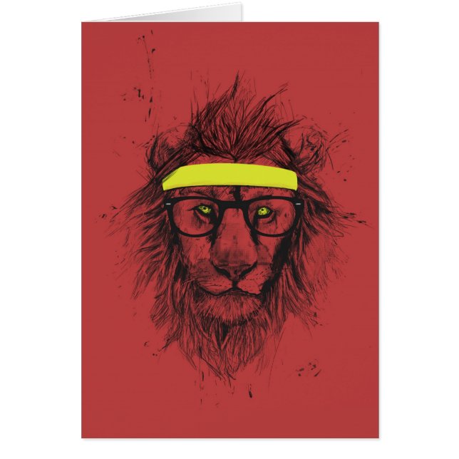 león del inconformista (rojo) (Frente)