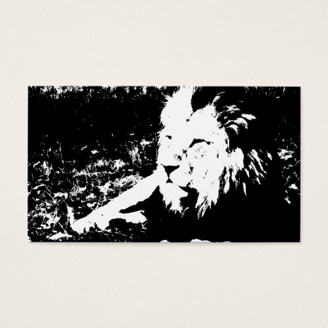 León en blanco y negro (Frente)