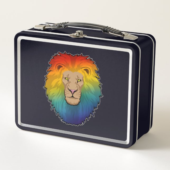 León en colores arcoiris (Anverso)