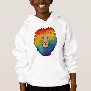 León en colores arcoiris