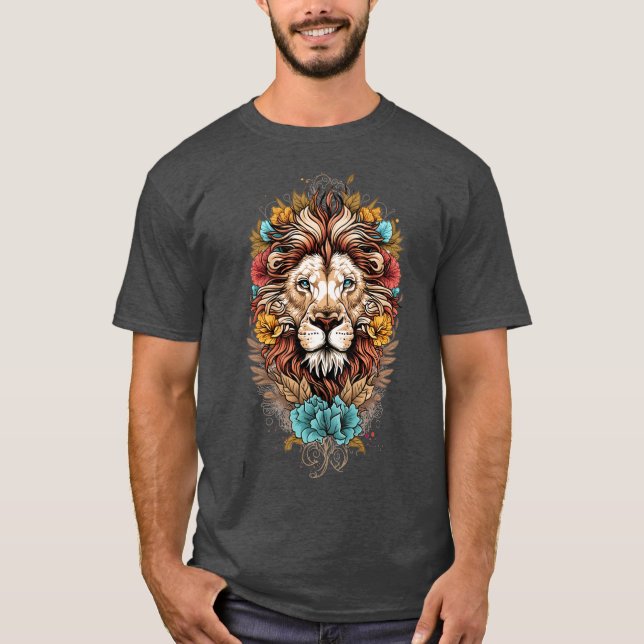 León en la camiseta de las flores (Anverso)