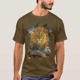 LEÓN EN LA Camiseta DE TRABAJO