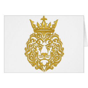 león en la corona, imitación del bordado