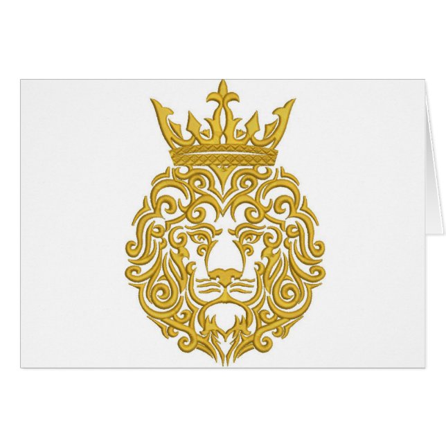león en la corona, imitación del bordado (Anverso (Horizontal))