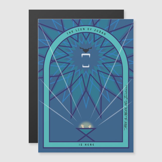 León en un pesebre (Anverso/Reverso)