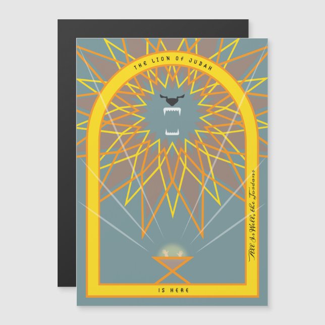 León en un pesebre (Anverso/Reverso)