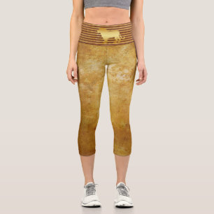 Leon Gold Capri Leggings