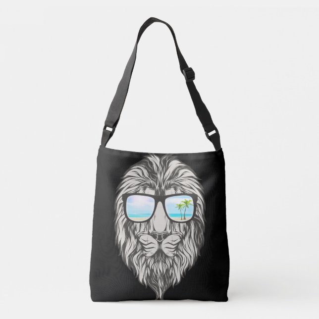 León Guay con gafas de sol de verano bolsa de cuer (Reverso)