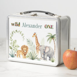 León jirafa y elefante personalizado selva