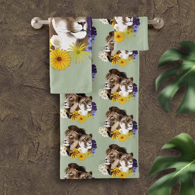 León Leona Floral Verde  (Subido por el creador)