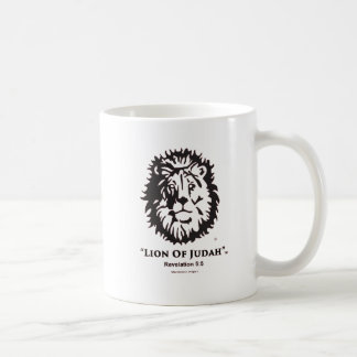 "León logotipo de la taza de café de Judah"