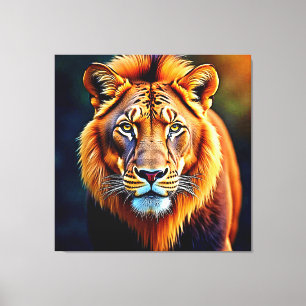 León Majestuoso: Alma del Rey Salvaje Arte