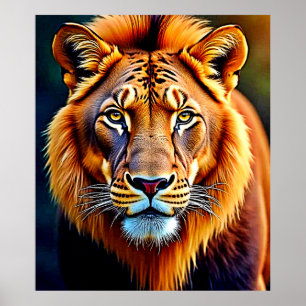 León Majestuoso: Alma del Rey Salvaje Arte