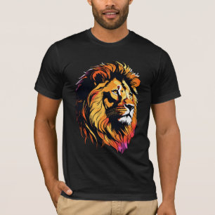 León majestuoso - Camiseta de depredador de ápice