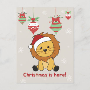 León Navidad Nieve Invierno Animales Leones Fiesta