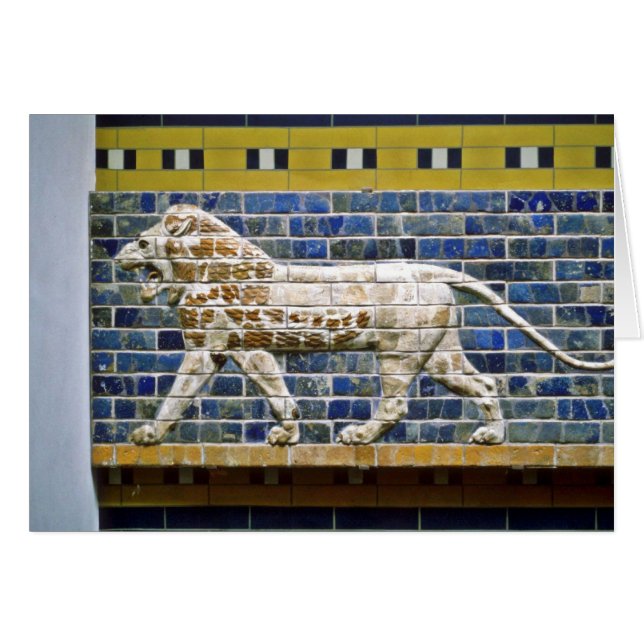 León persa - ladrillo esmaltado, Estambul (Anverso (Horizontal))