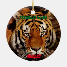 León Personalizado de Tanzania / Ornamento elefant