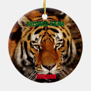 León Personalizado de Tanzania / Ornamento elefant