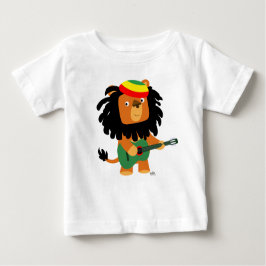 León Personalizado lindo de la camiseta bebé de Zi