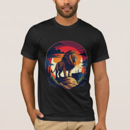 León Rey de la Jungla camiseta negrita regalo masc