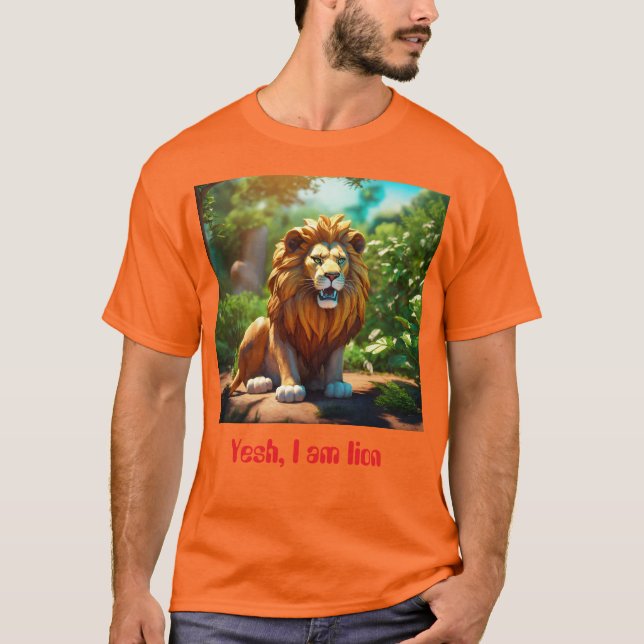 León: Roar de agonía diseño de camisetas (Anverso)