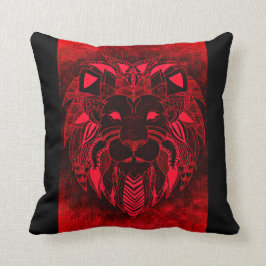 León rojo, almohada ornamental del león