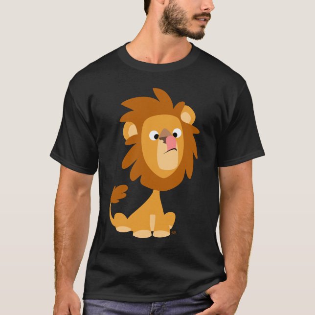 ¡León tonto! camiseta de dibujos animados (Anverso)