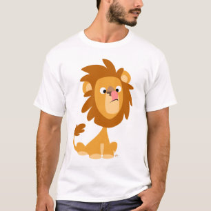 ¡León tonto! camiseta del niño del dibujo anima