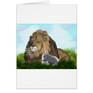 león y cordero