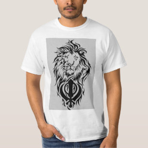 León y la camiseta de Sikh Khanda