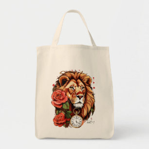 Leona Grace: Bolsa de compras con rosa de estilo t