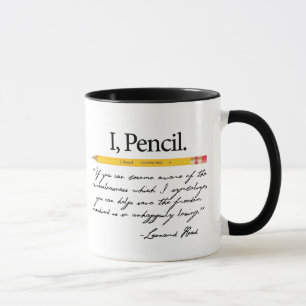 Leonard leyó la taza del lápiz