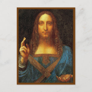 Leonardo da Vinci 1500 tarjeta postal salvadora Mu