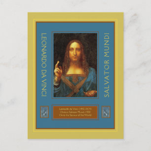 Leonardo da Vinci 1500 tarjeta postal salvadora Mu