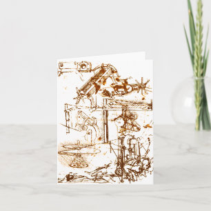 Leonardo da Vinci bosquejó tarjetas de