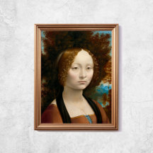 Leonardo Da Vinci Ginevra De Benci Viejo Arte Famo